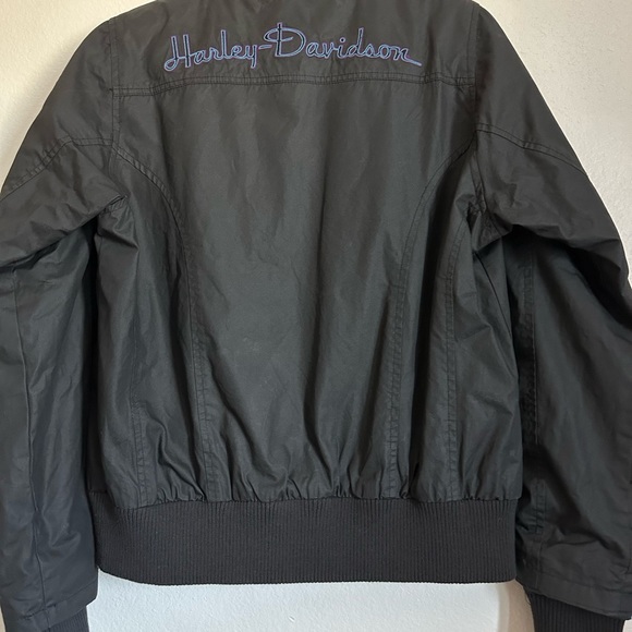 Women’s Harley Davidson Embroidered Black Jacket Size XL - Picture 3 of 12